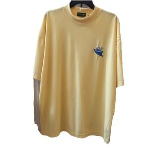 Jonathan Corey Shirt Mens XL Short Sleeve Butter Yellow